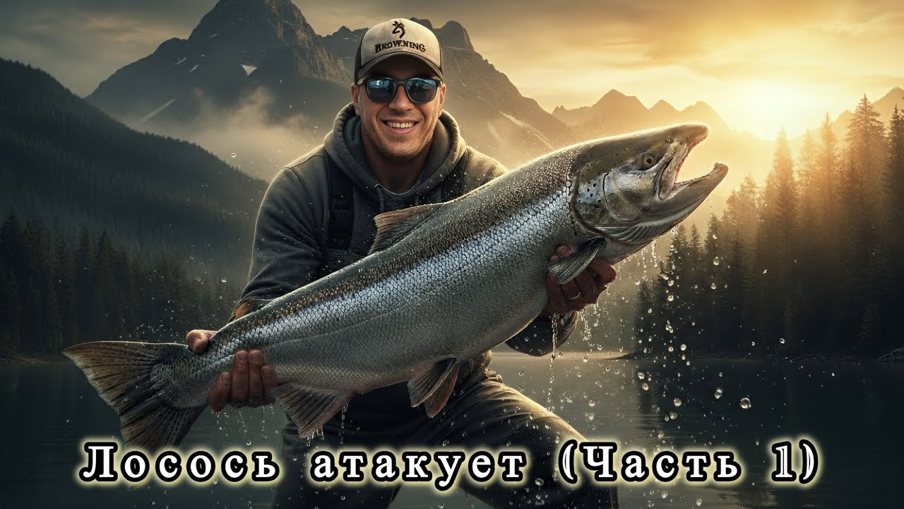 ЛОСОСЕВАЯ БИТВА НА ОНТАРИО! 🎣Фрикцион визжит и поклёвки одна за другой! (Часть 1)