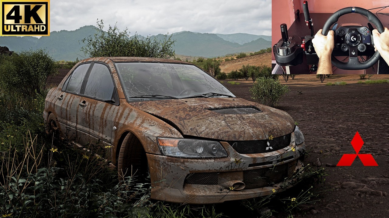 Rebuilding Mitsubishi EVO IX | Forza Horizon 5 | Steering Wheel Logitech G923 Gameplay