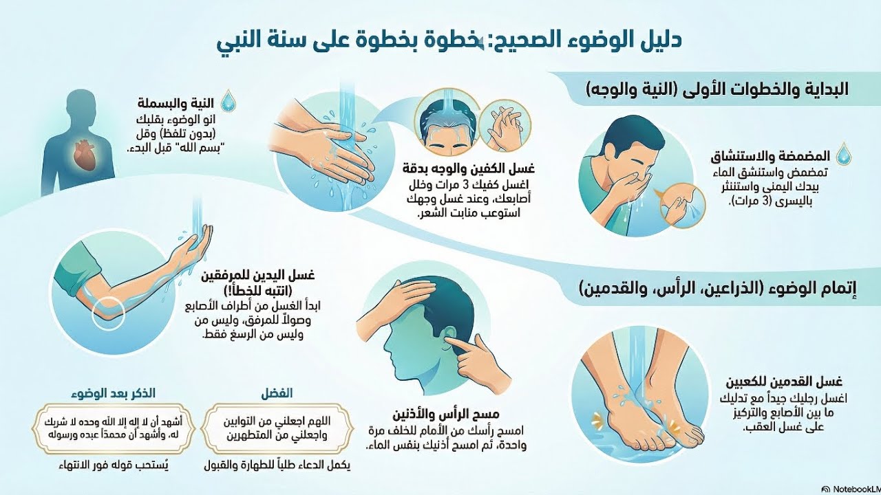 تعلم الوضوء 💦