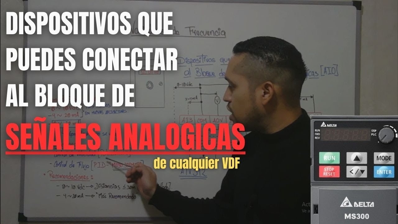 Estos dispositivos puedes conectarlos al BLOQUE DE SEÑALES ANALOGICAS de todo VDF 🤝