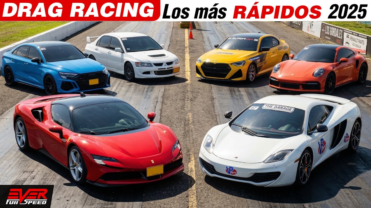 Los AUTOS más RÁPIDOS del 2025 en los Piques 1/4 de Milla Barranquilla 🚀🔥