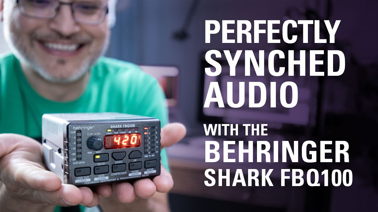 How to sync audio perfectly with the Behringer Shark FBQ100