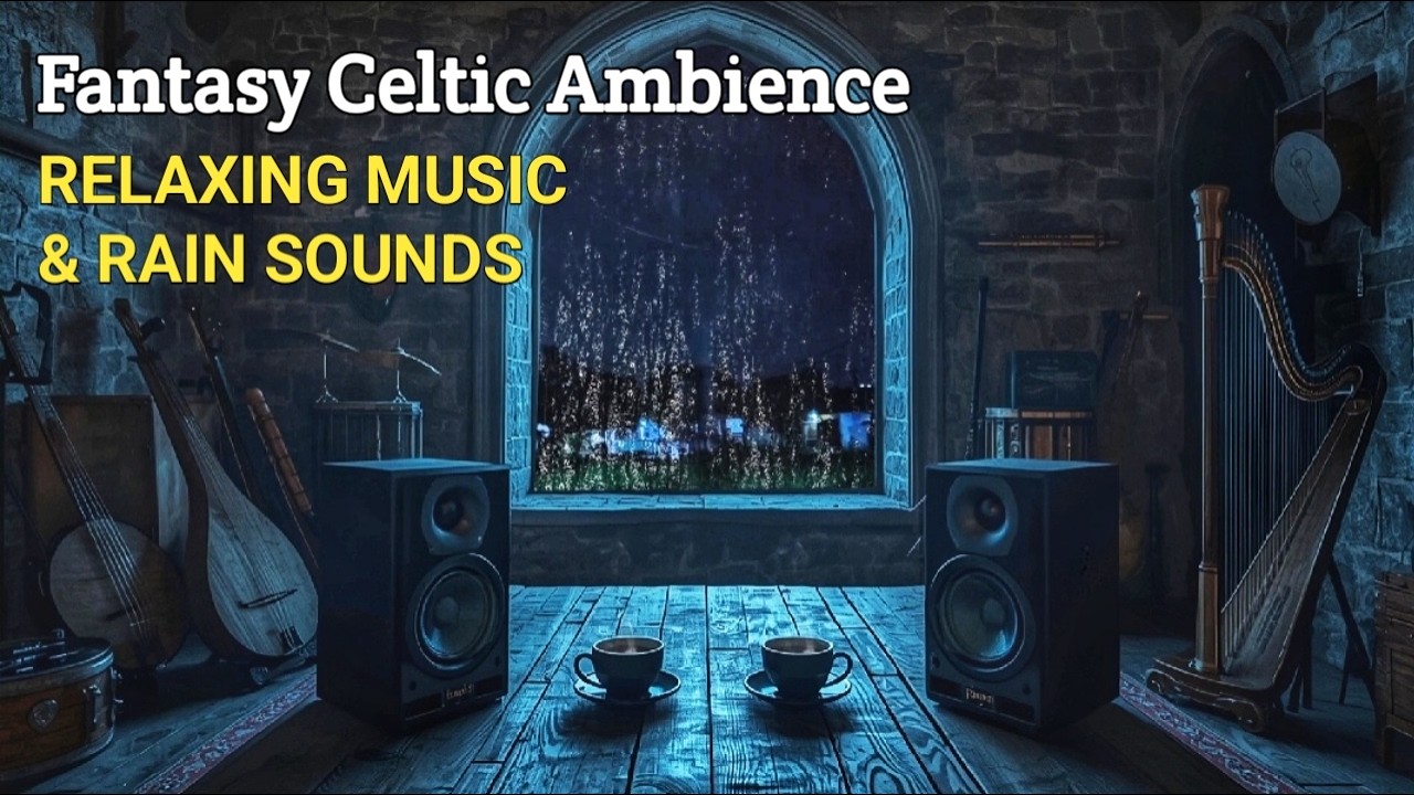 Medieval Celtic Relaxation 🌧️ Rain Sounds | Calm Music for Sleep & Stress Relief