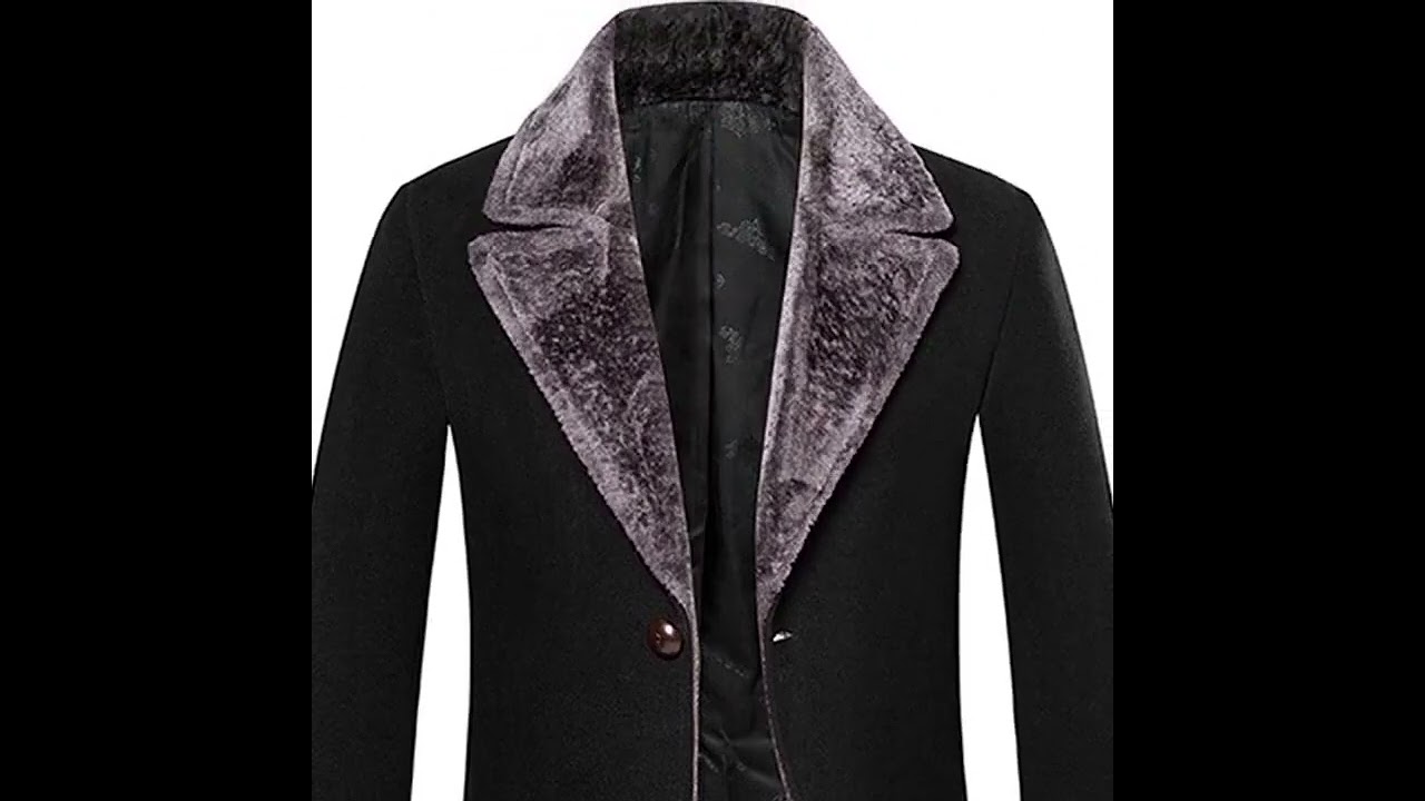 Long Winter Men Jacket Business Wear Male Clothing
