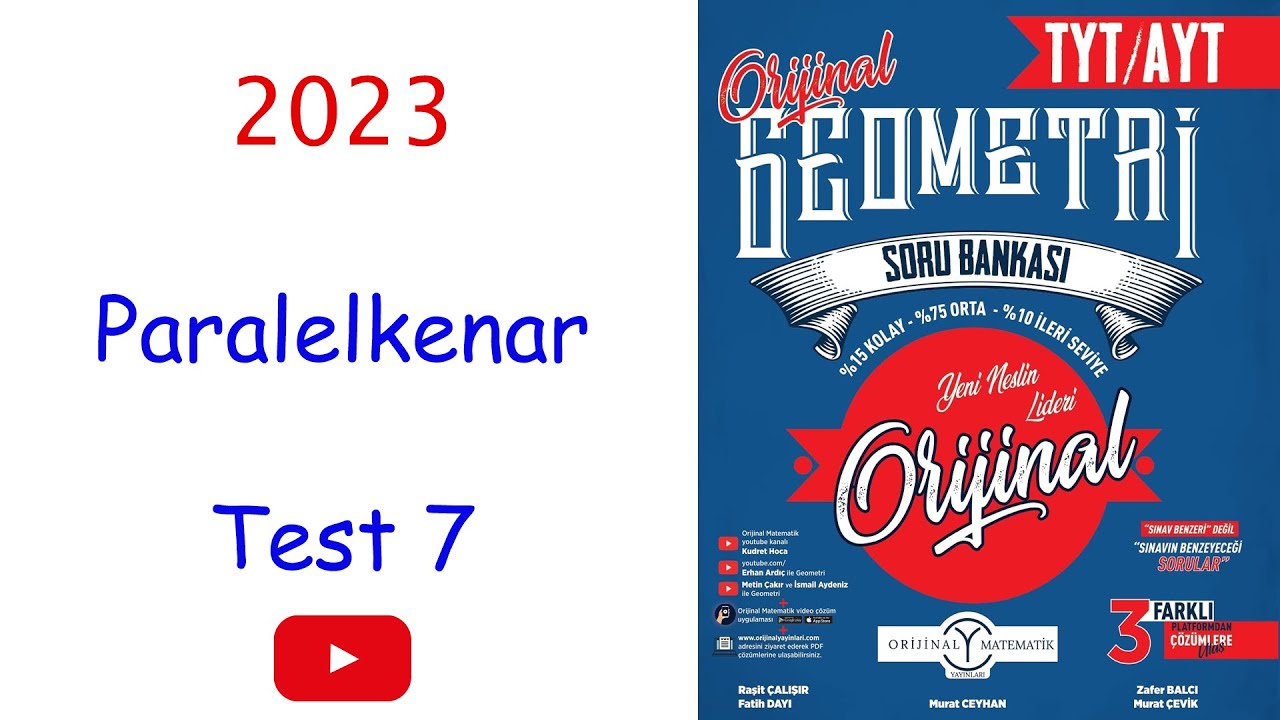 Orijinal geometri paralelkenar test 7