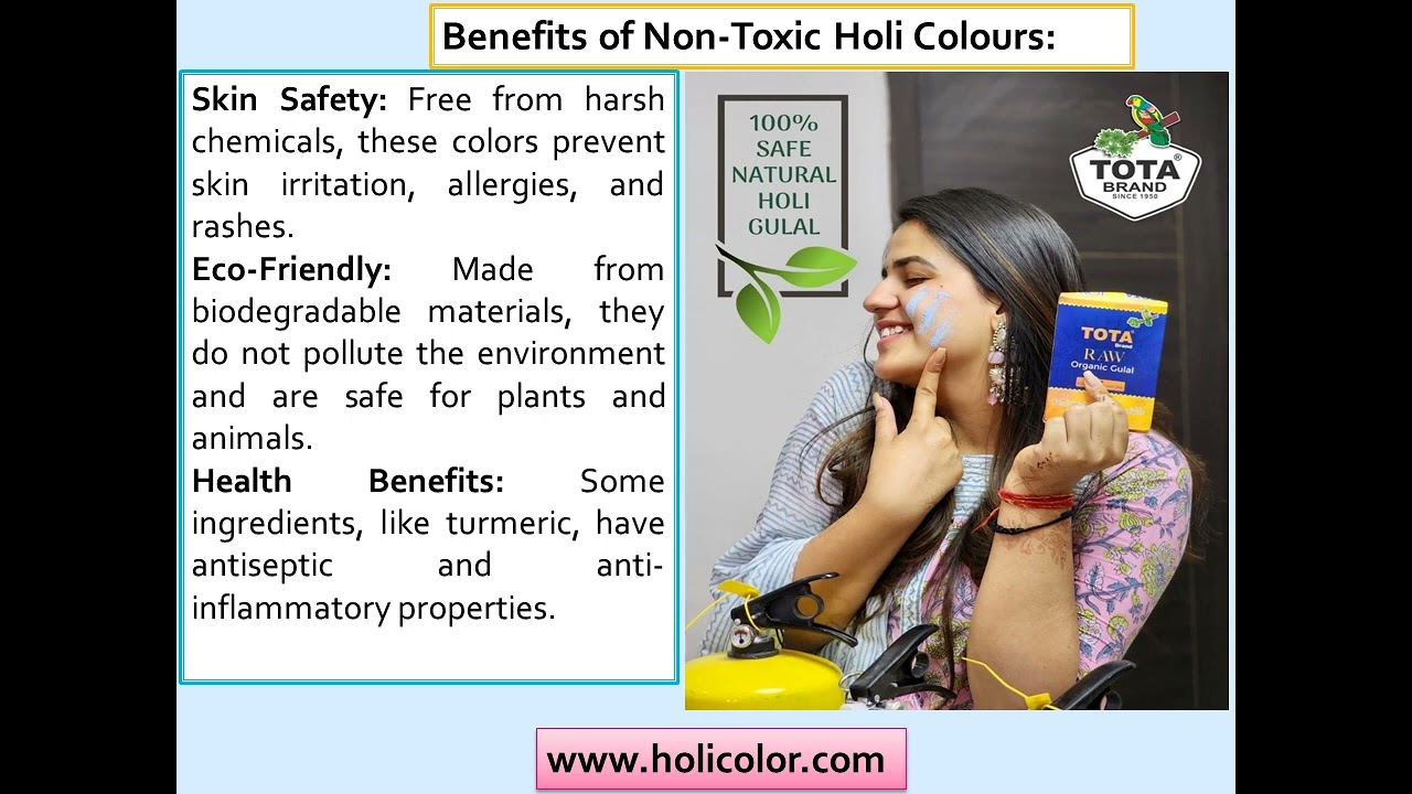 Non toxic Holi colours safe for skin