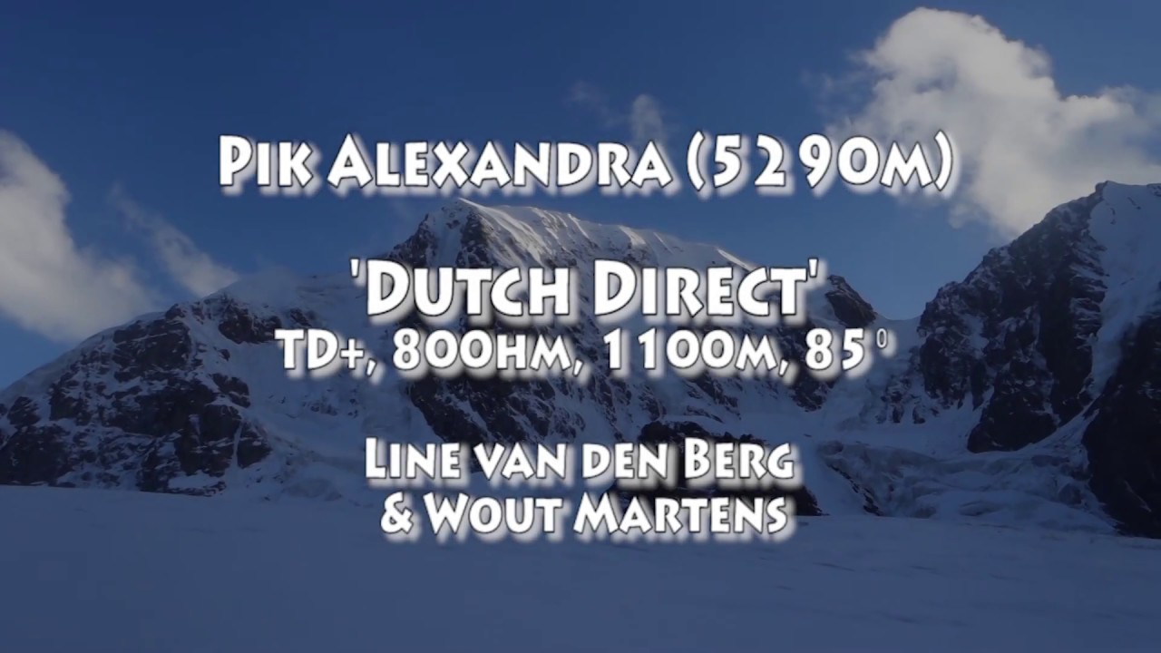 Dutch Direct, first ascent of the north face of Pik Alexandra (5290m) in Kyrgyzstan