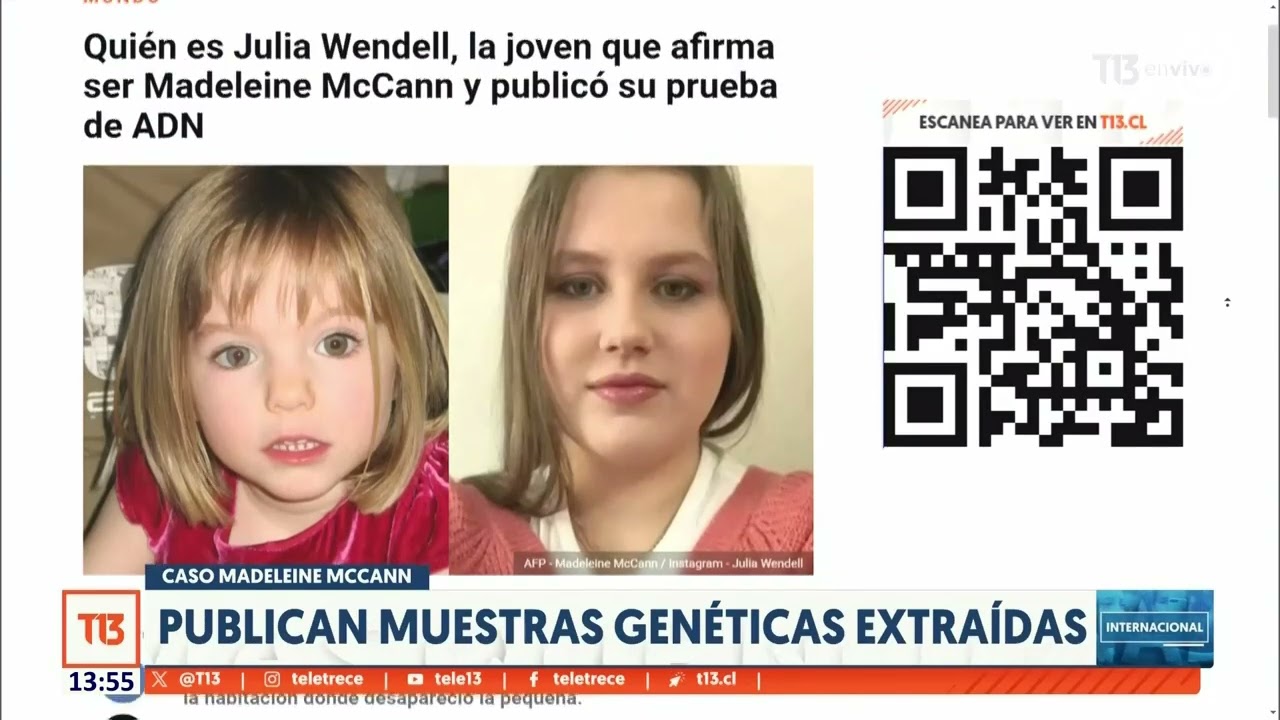 Caso Madeleine McCann: Joven polaca que afirma ser la niña publicó prueba de ADN