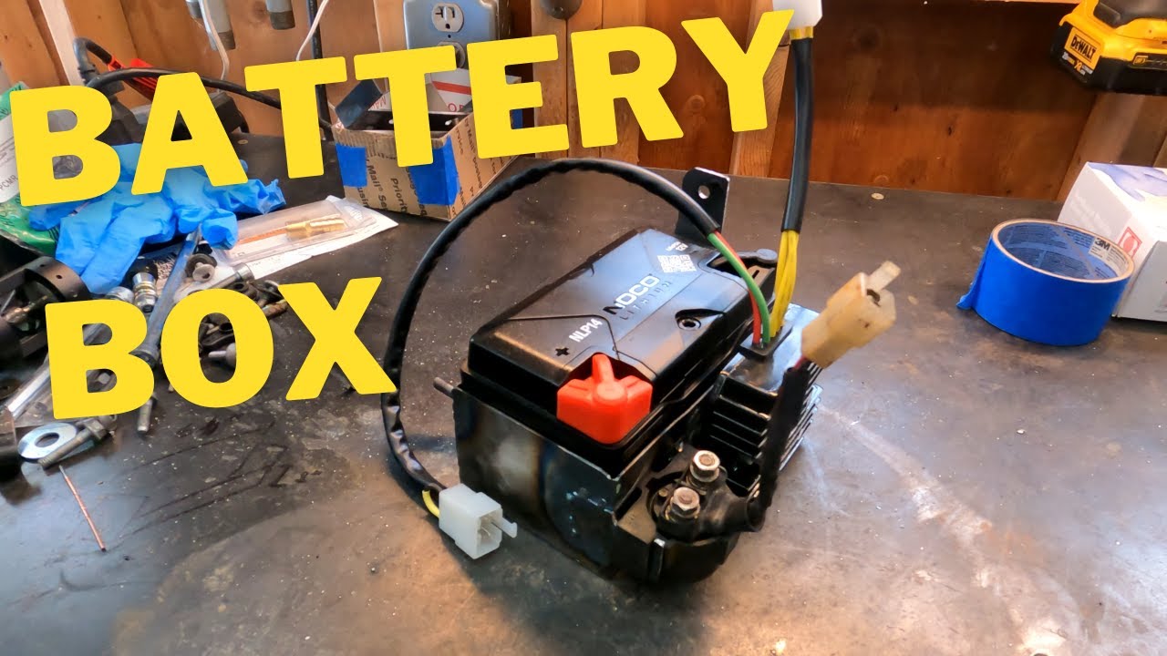 Cafe Racer BATTERY RELOCATION BOX - Yamaha Virago Build Ep10