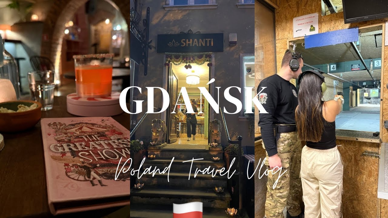 Gdańsk, Poland Vlog Part 2 🇵🇱⛪️🌀| Shooting Range | Fancy Cocktails🍸@NordicNatureBites 