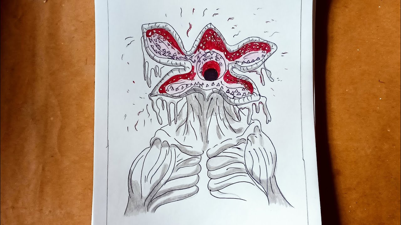 How to Draw Demogorgon from Stranger Things | Step by Step