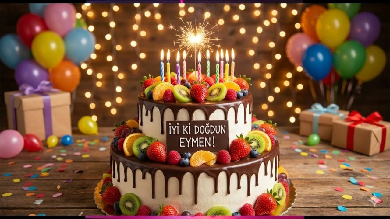 İyi Ki Doğdun Eymen! 🎂 - İsme Özel Hareketli Doğum Günü Şarkısı (Pasta Kesme Müziği)
