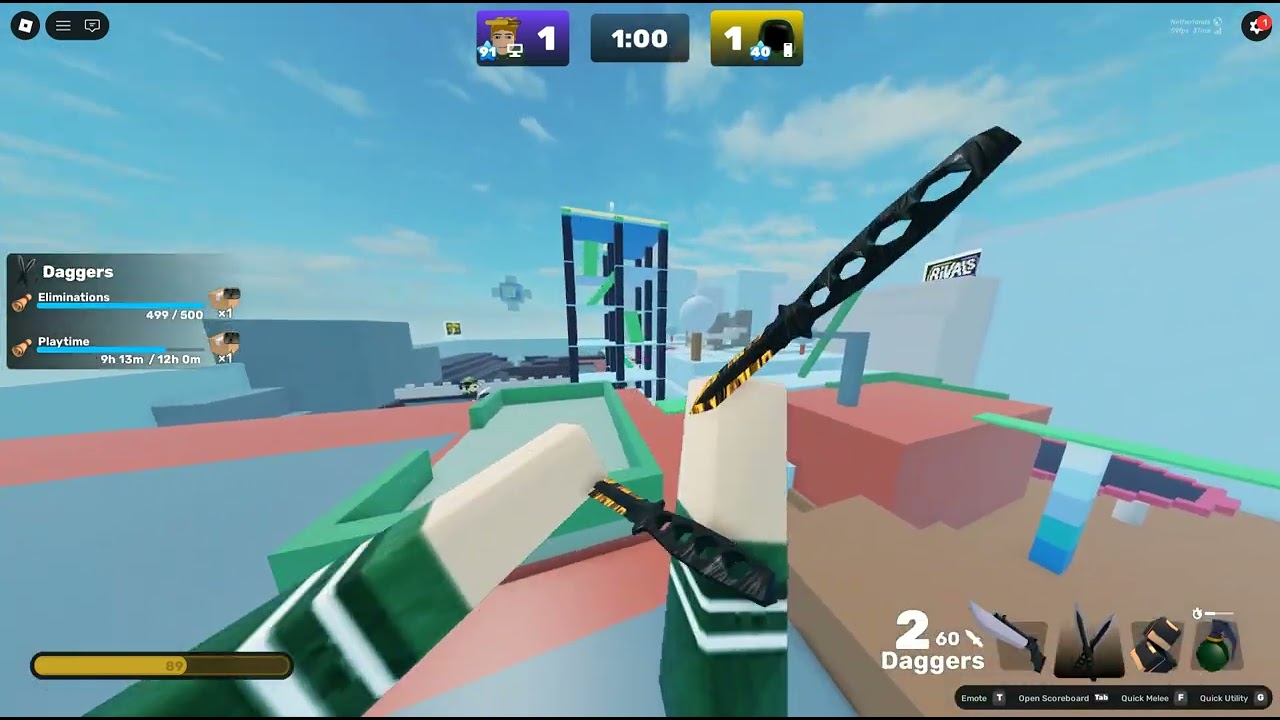 trying out only gunblade