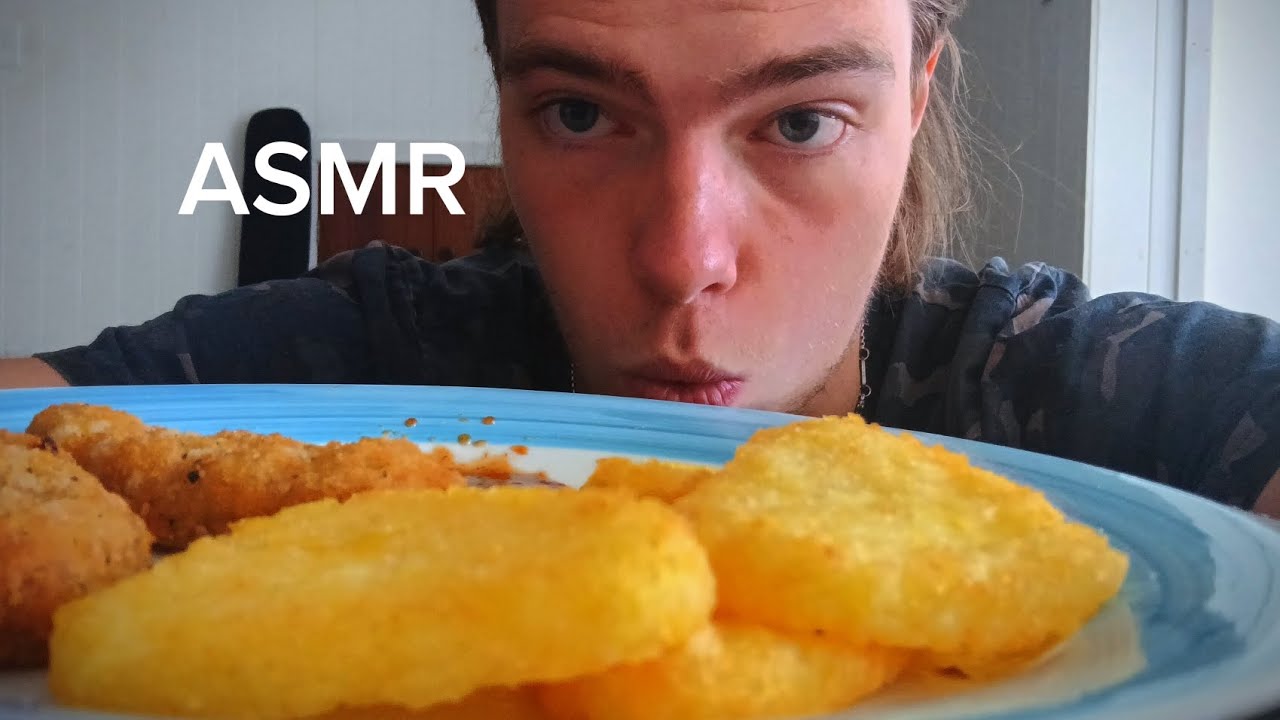 ASMR Eating Hash Browns And Pork Tenders No Talking (ASMR)
