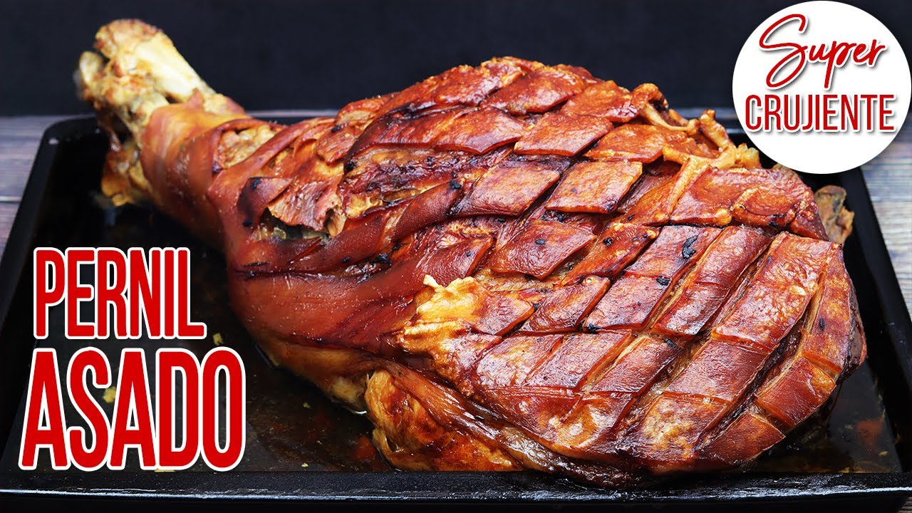 PERNIL de CERDO ASADO al Horno 👉As&iacute; queda SUPER Crujiente y JUGOSO!!