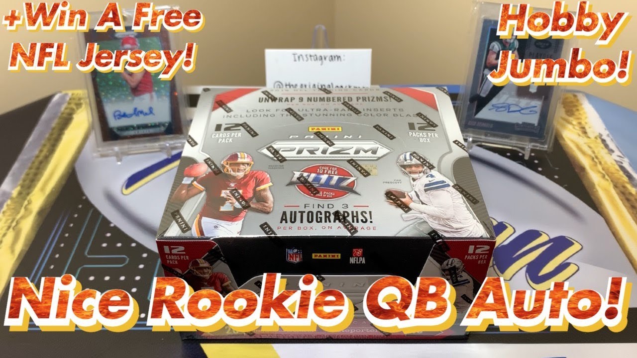 2019 Panini Prizm Football Hobby Jumbo Box Break - Nice Rookie QB Auto!!!