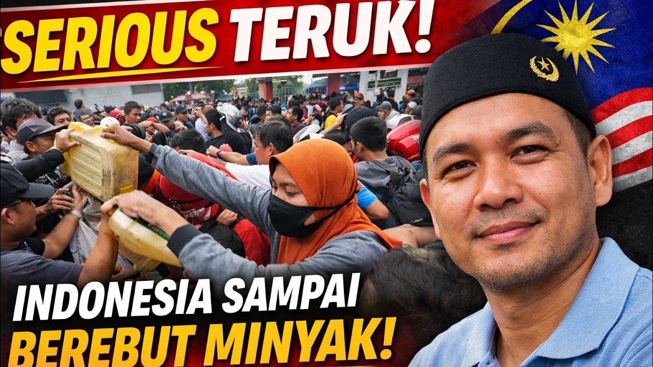 RIBUT DI INDONESIA! Orang Ramai Rebut Minyak — Malaysia Masih Aman