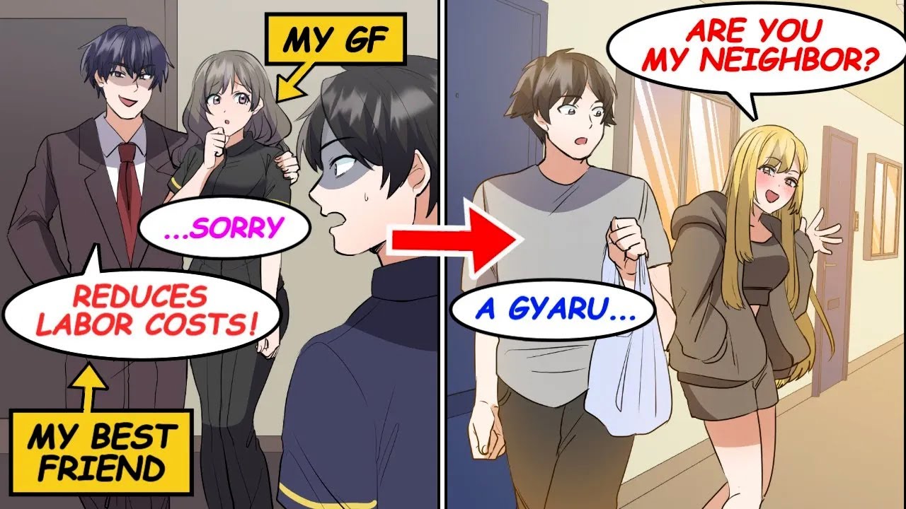 【Manga】I ended up being betrayed by my gf and my friend. I moved house, but my neighbor is a gyaru..
