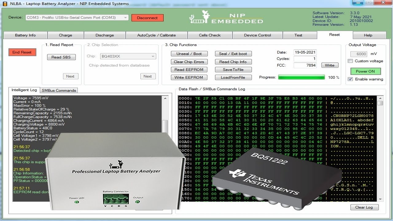 NLBA - Laptop Battery Analyzer . АКБ тестер. Разблокировка .