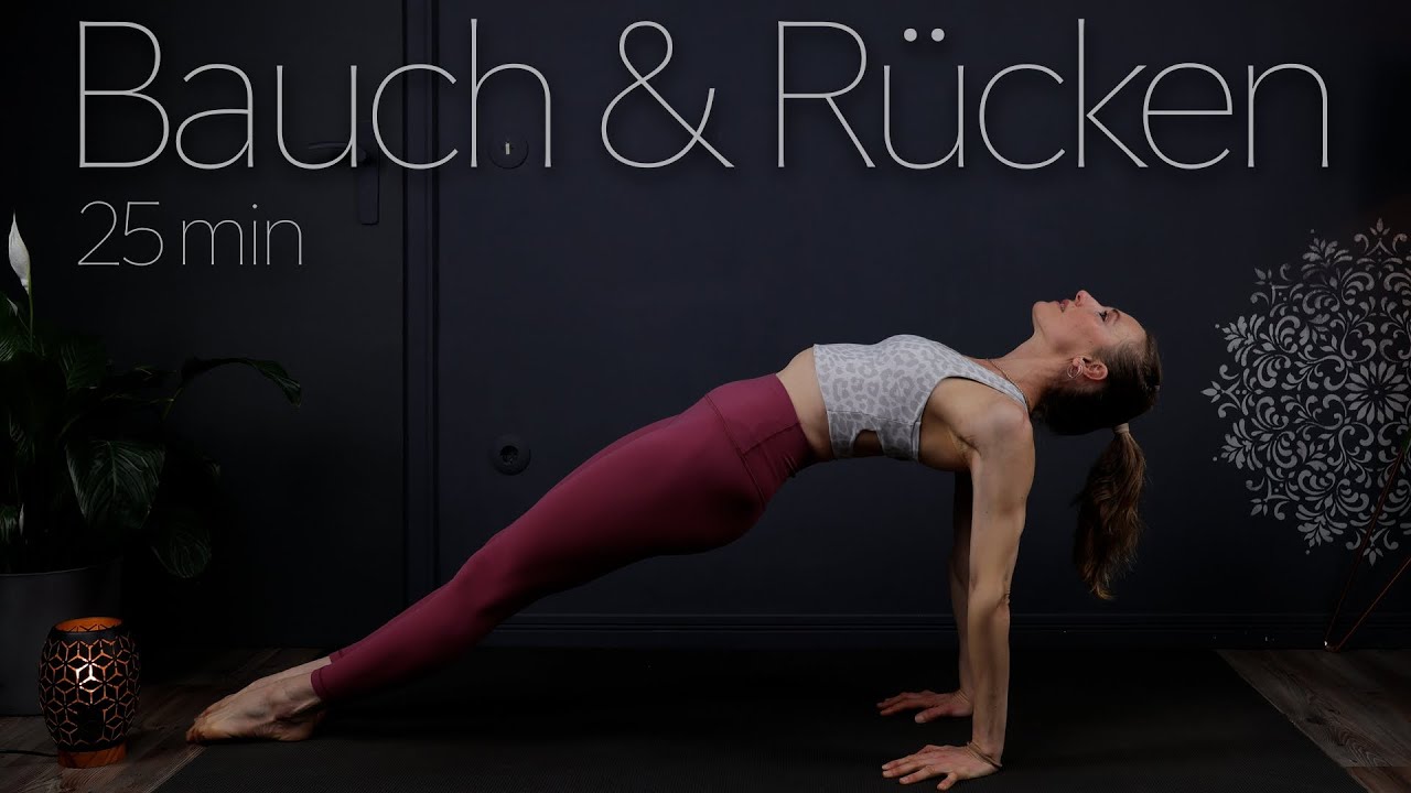 25 Min Pilates für Bauch & Rücken | effektives Workout für einen starken Rumpf 