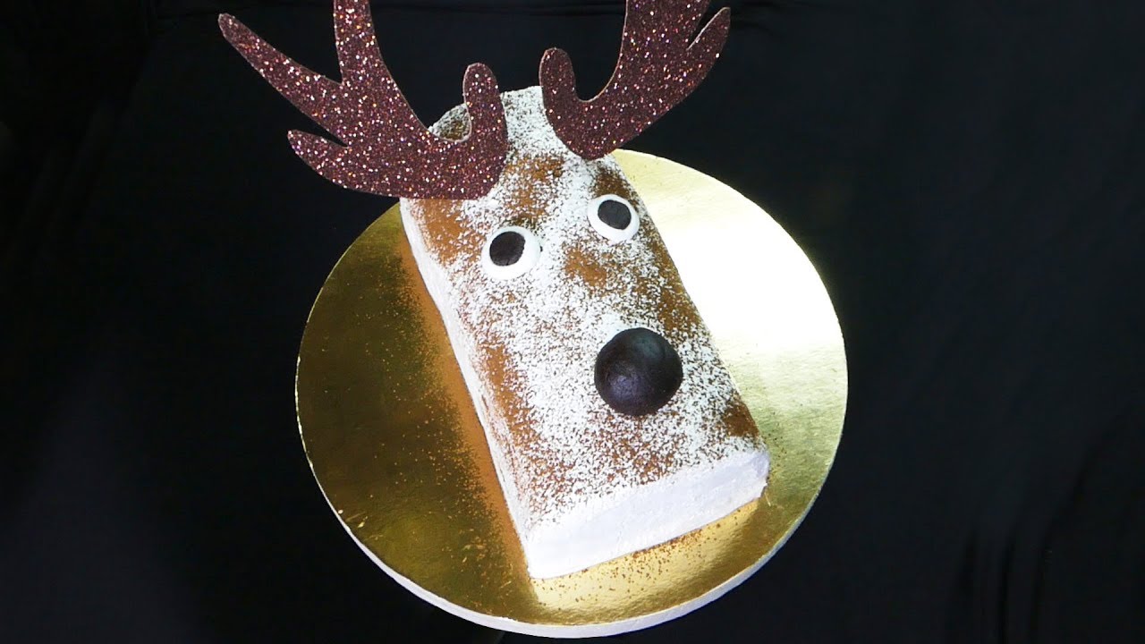 Weihnachtsmann-Rentier-Kuchen