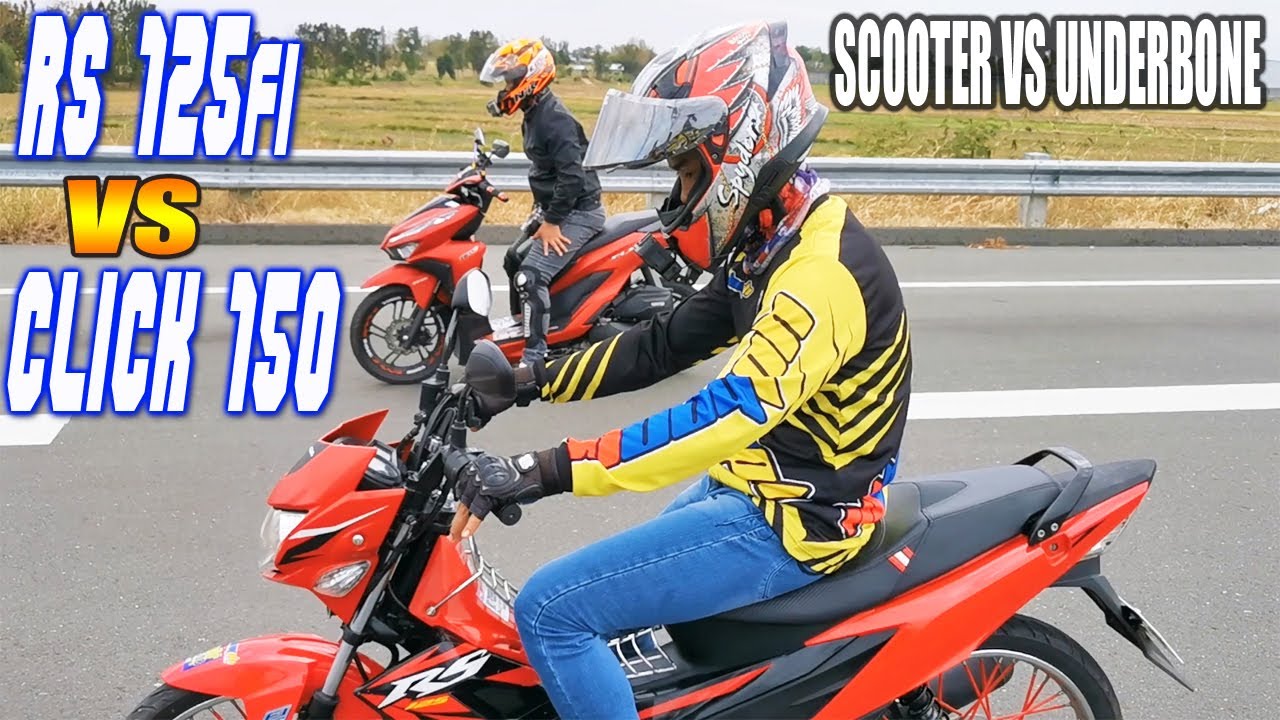 Honda RS 125 Fi vs Honda Click 150i  | Drag race