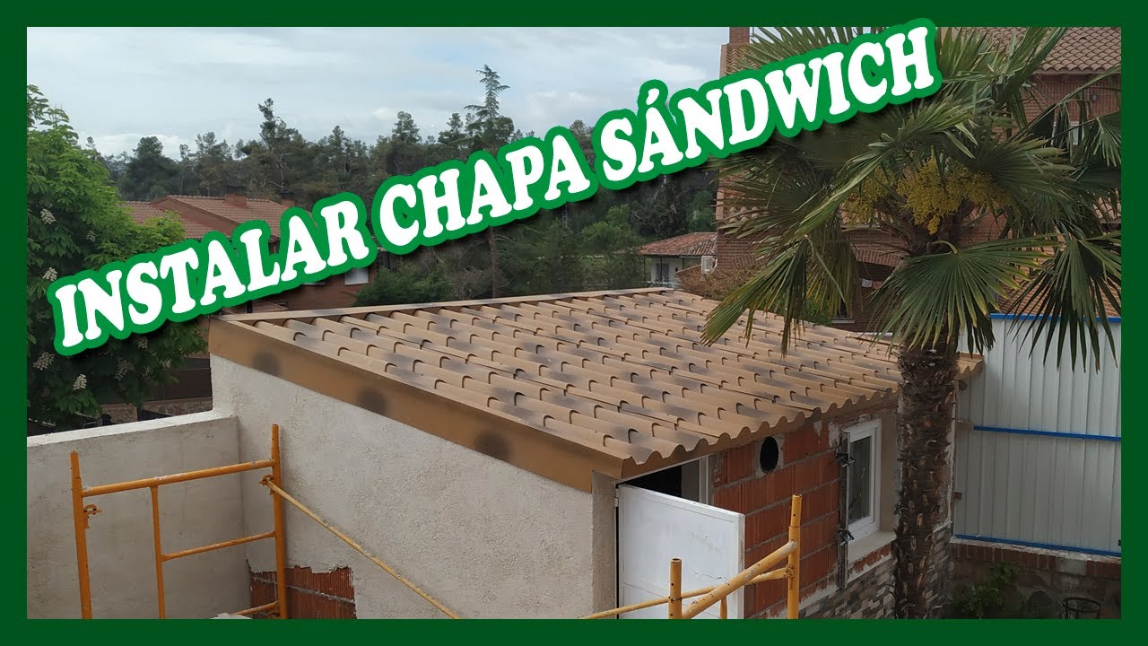 Cómo instalar chapa sándwich imitación teja y colocar remates | Tutorial paso a paso