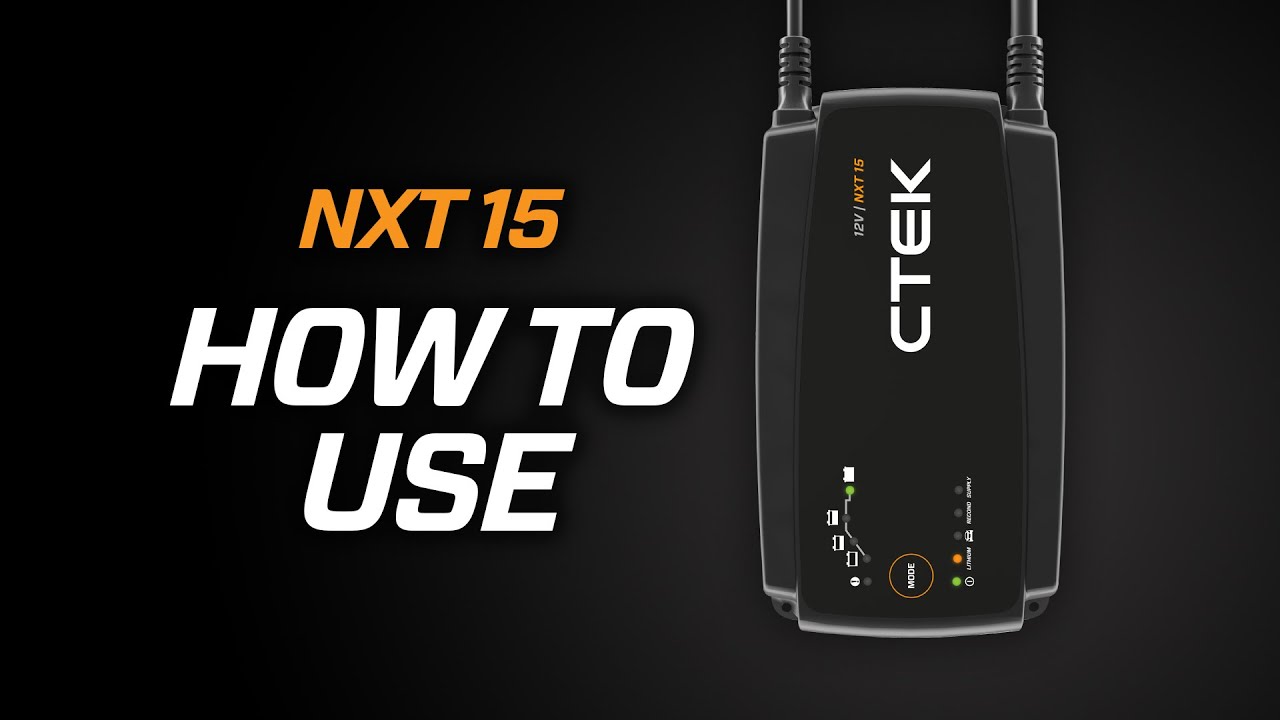 CTEK NXT 15 | Как использовать | Учебное пособие по продукту