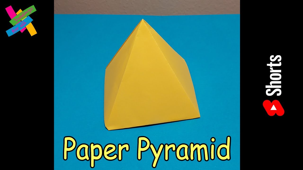 DIY Origami PYRAMID | How to make paper pyramid easy | Fold tutorial #Shorts