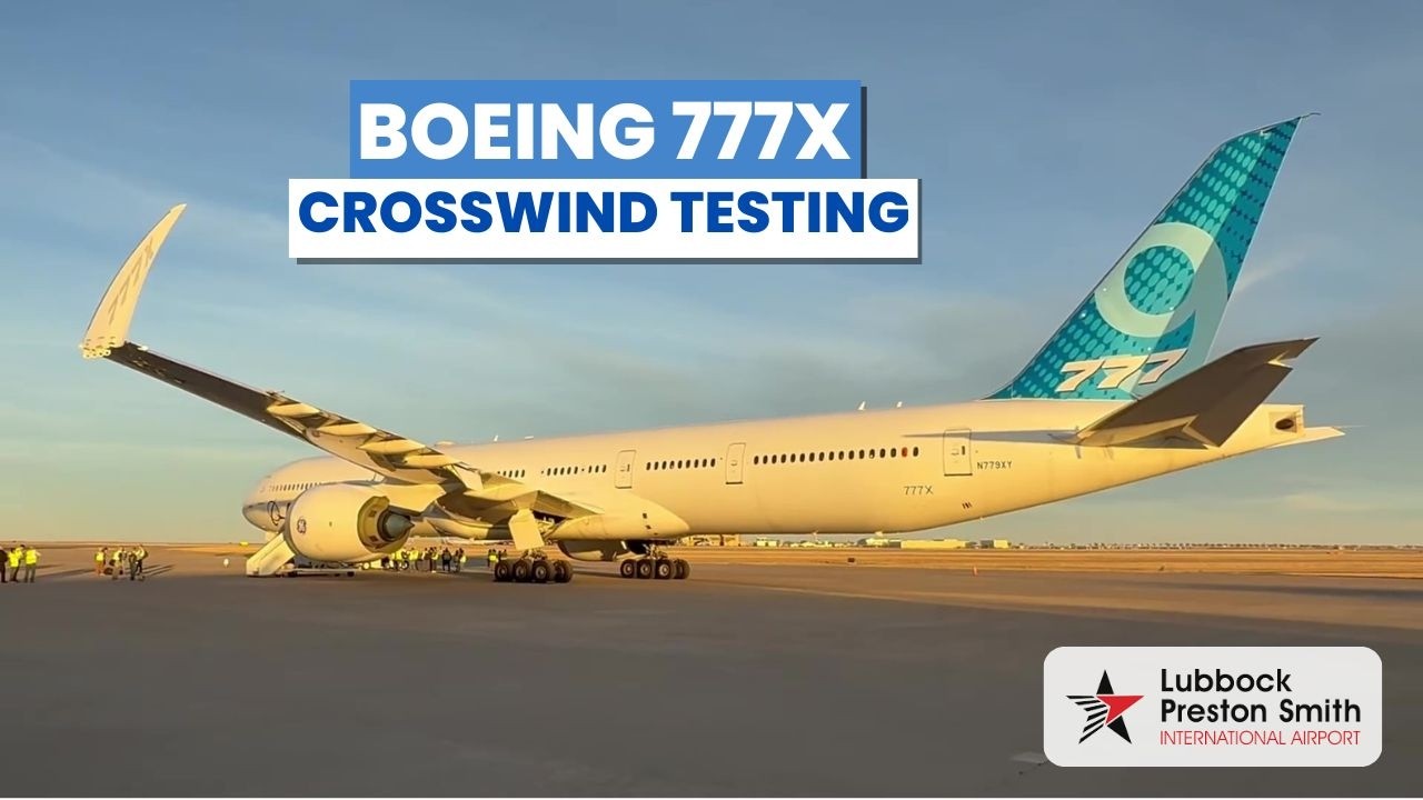 EXTREME! Boeing 777X WH003 Battles Strong Crosswinds in Lubbock Testing