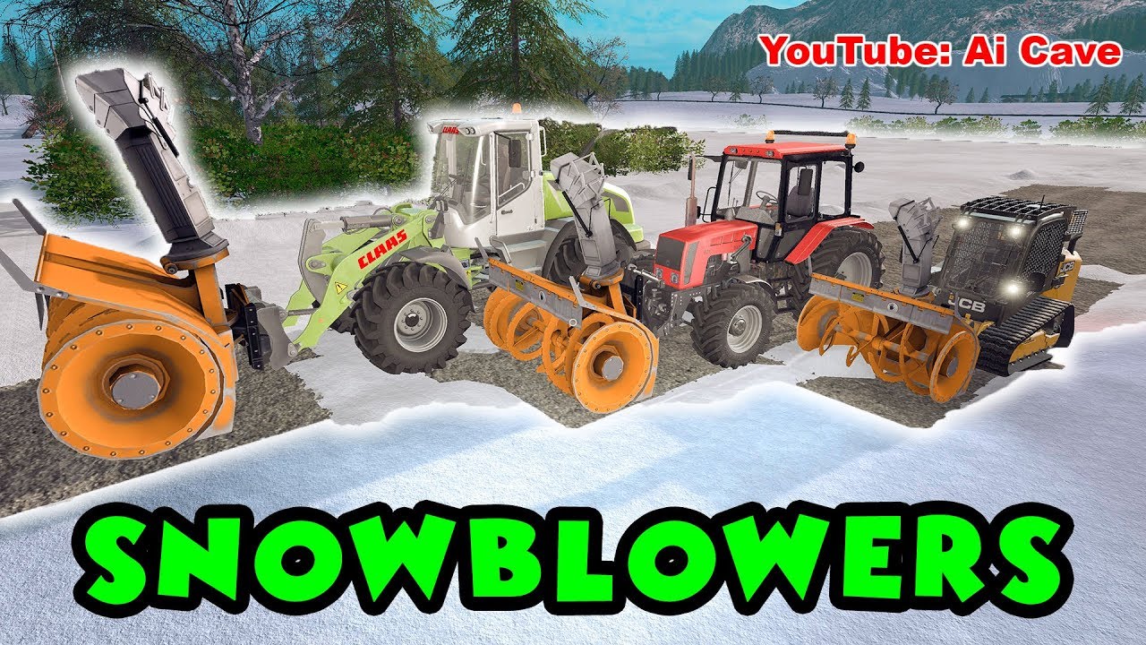 Тестирование новых потрясающих снегоочистителей - Farming Simulator 2017 Mods