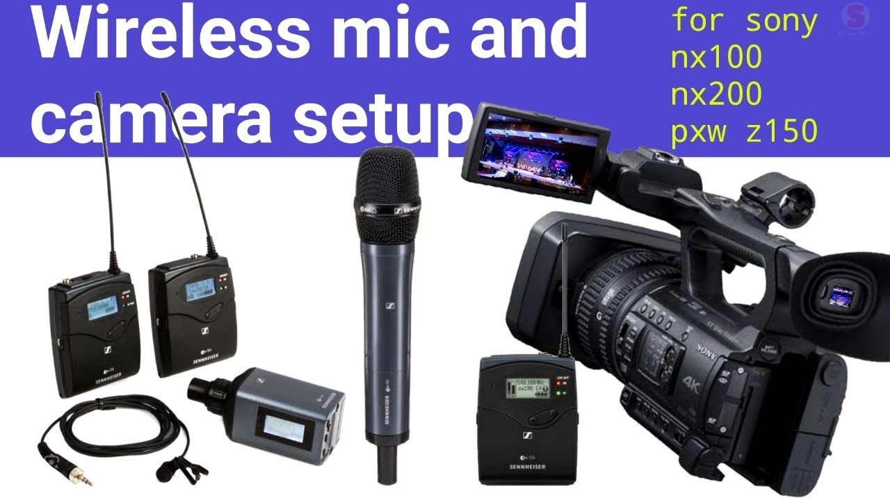 how to connect wireless microphone to camera | Wireless mic and camera setup for sony video camera