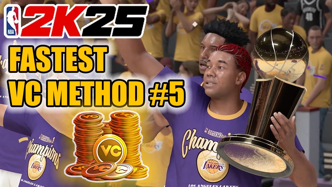 NBA 2K25 BEST VC METHOD #5 FASTEST WAY TO REPEAT 25,000 VC QUEST AND WIN CHAMPIONSHIPS!