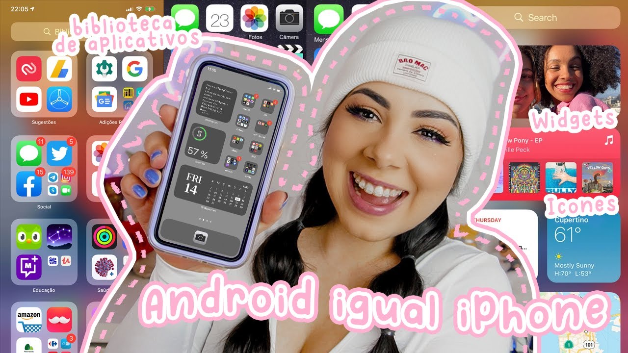 COMO TRANSFORMAR O ANDROID EM IPHONE