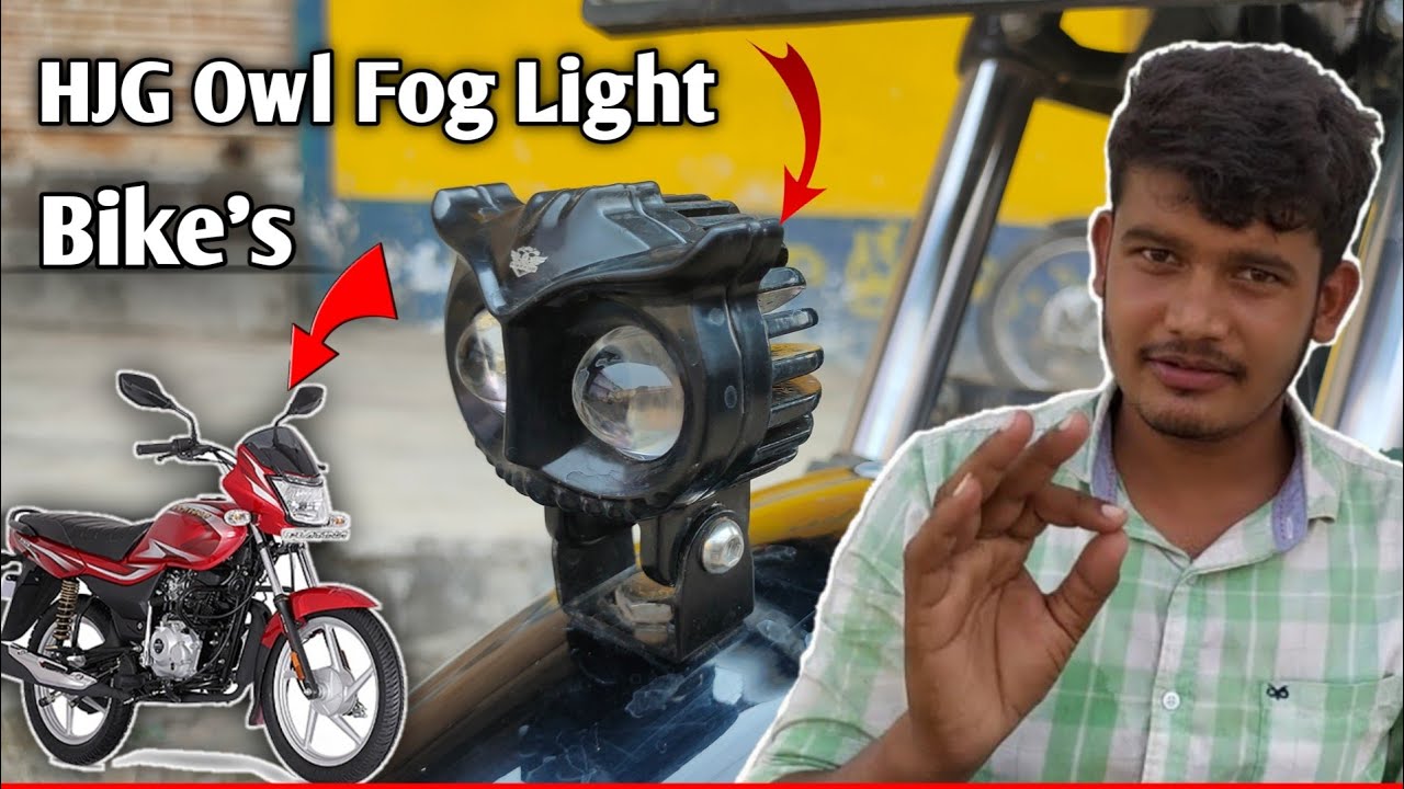 How To Install HJG Owl 40W LED Dual Fog Lights In Bike's & Scooty | Naveed Electration Technology