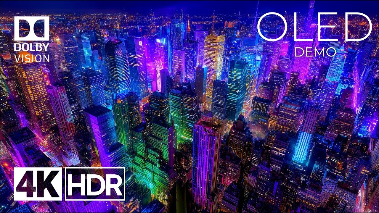 Landscape Drone View OLED demo 4k dolby Vision HDR 120fps