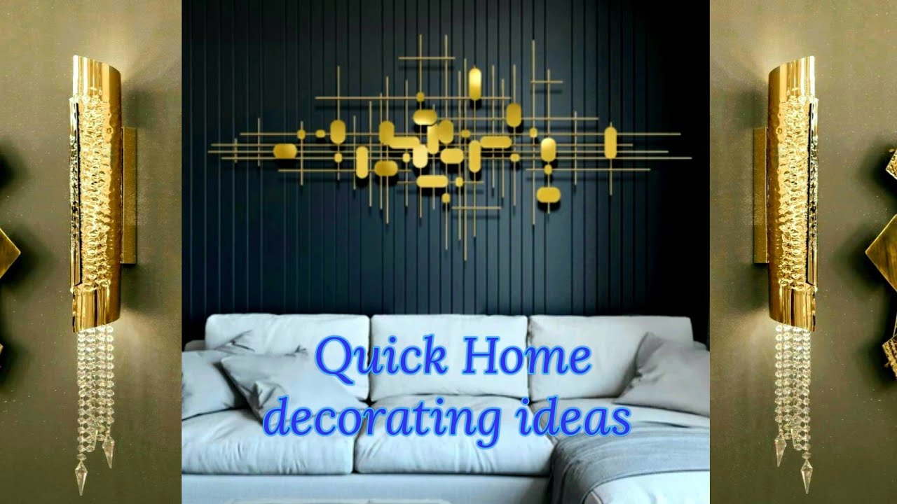 golden wall art |  Decorating | art and craft | do it yourself | Craft Angel