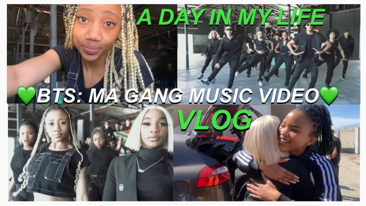 LET’S GO SHOOT A MUSIC VIDEO💚 Costa Titch, Champuru Makhenzo “MA GANG” MV (behind the scenes💚)