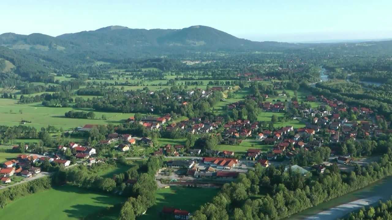 Isarwinkel von oben