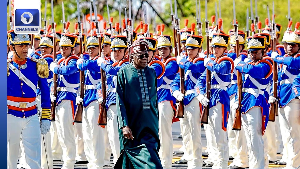 Tinubu Visits Brazil, Receives Full Military Honours