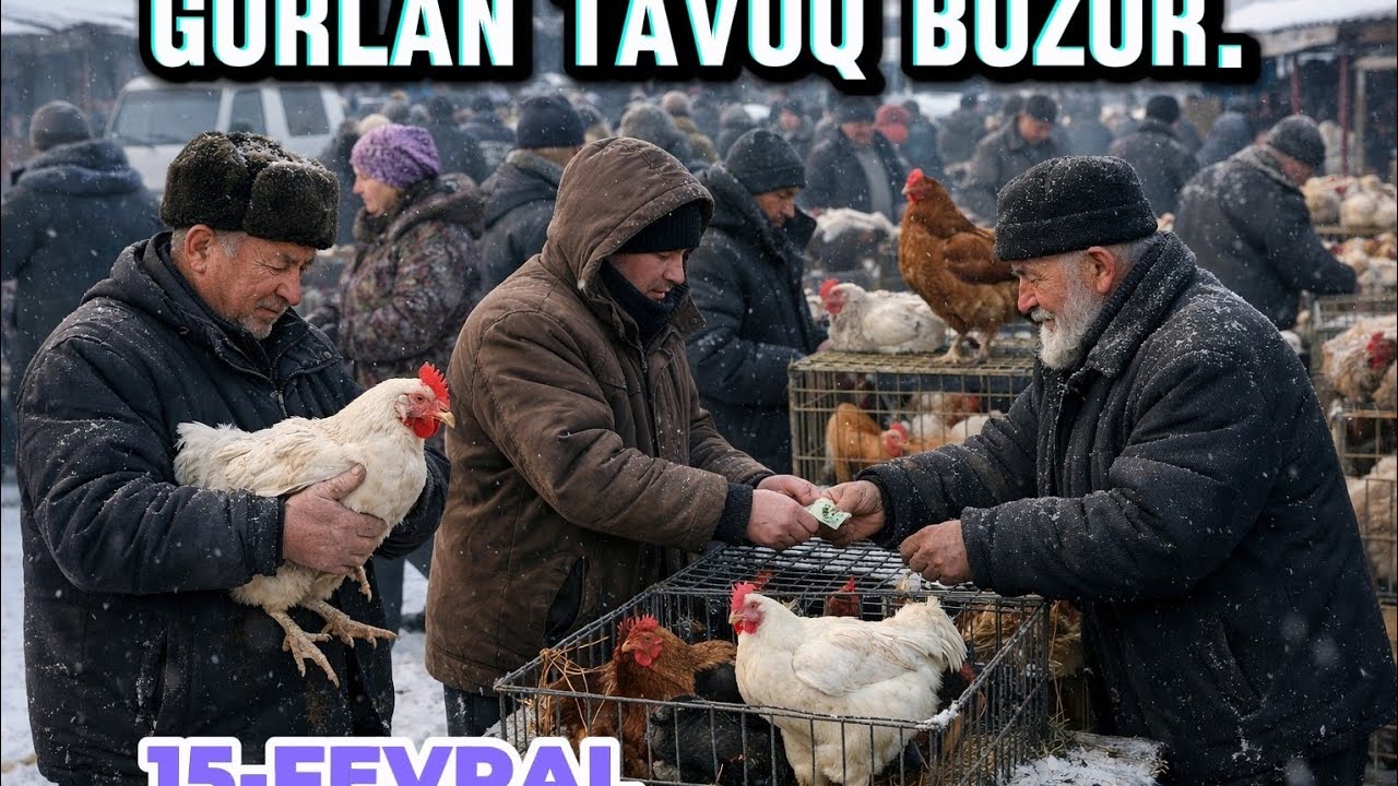 🐓GURLAN 🐔TAVUQ 🦆BOZOR 🪿15-FEVRAL NARXLARI O‘ZGARDIMI!!!! 