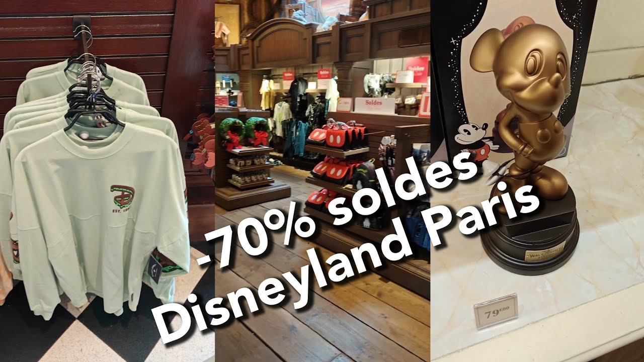 -70% deuxième démarque des soldes à Disneyland Paris avec plus de 250 articles