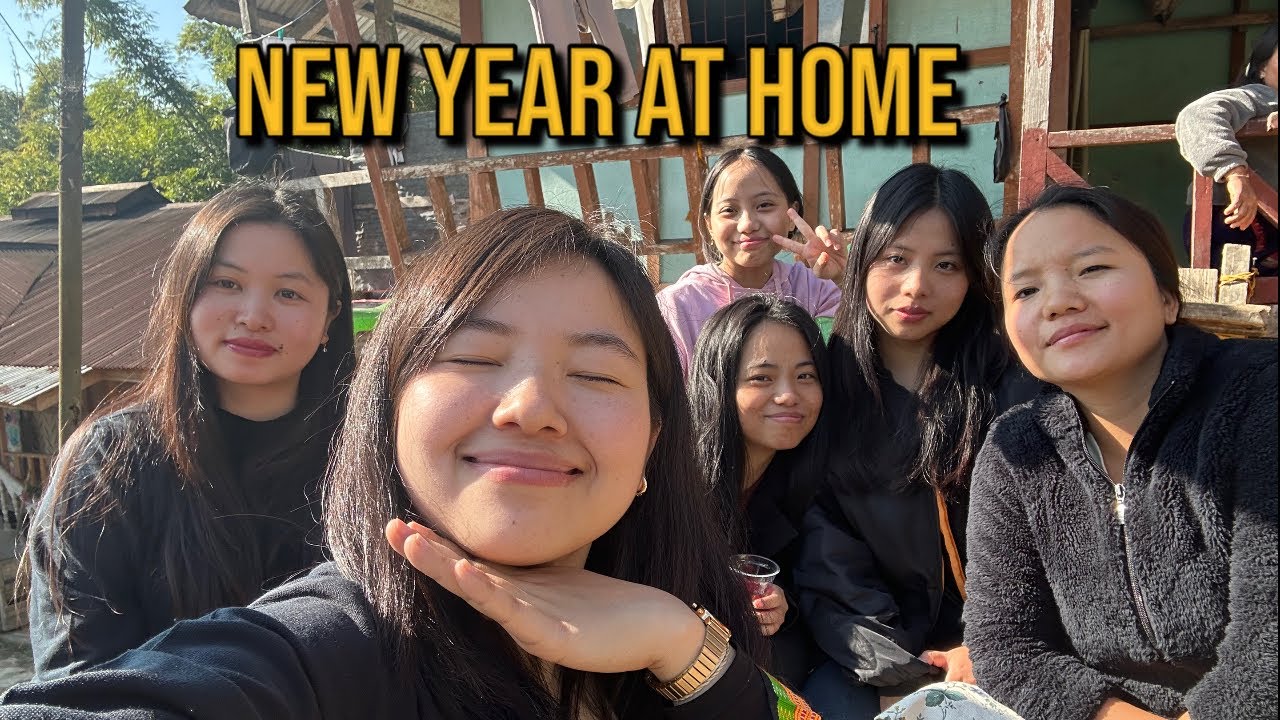 New year at my village 🌄| Morning to night 🎇