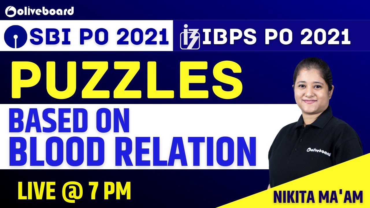 SBI PO/IBPS PO 2021 | Reasoning Preparation | Blood Relation Puzzle for Bank PO | Nikita Ma'am
