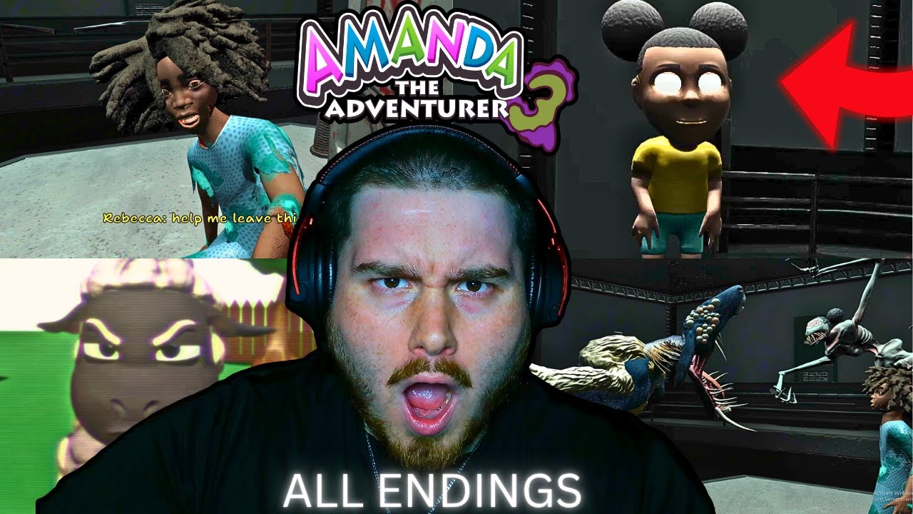 WOOLY VS AMANDA! Amanda The Adventurer 3 Full Gameplay [All Endings]