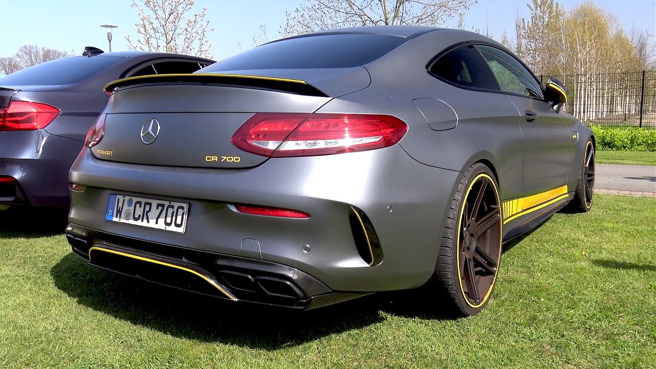 Mercedes C63 S AMG Coupe 750 HP MANHART Racing! EXTREMELY LOUD!