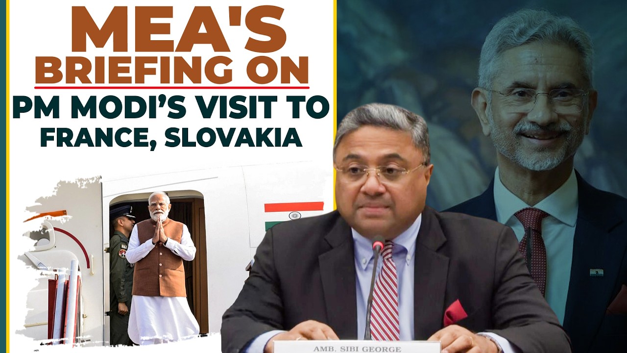 LIVE: MEA PC on PM Modi&rsquo;s visit to France, Slovakia | PoK |Pakistan |Oman Ship Attack |India | USA