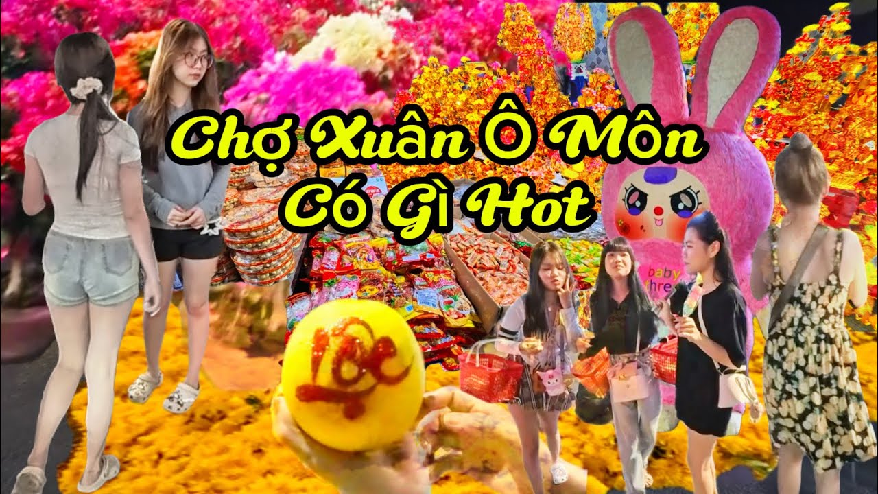 Wow Toàn Cảnh Chợ Đêm Hoa Xuân Ô Môn - Cần Thơ 2026 | Sắc Hoa Ngập Tràn Đón Tết