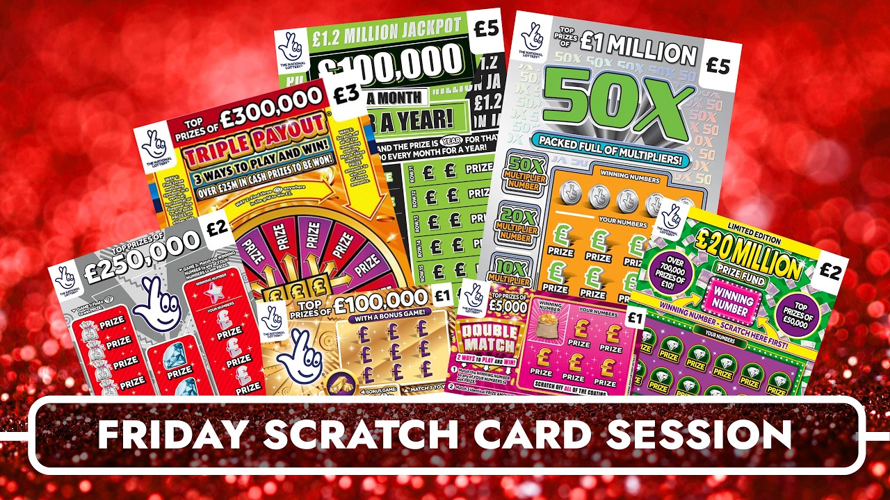 Friday Scratch Card Session 🎉🎉 50X, Triple Payout and more... 🎉🎉 £19 In Play #scratchcards
