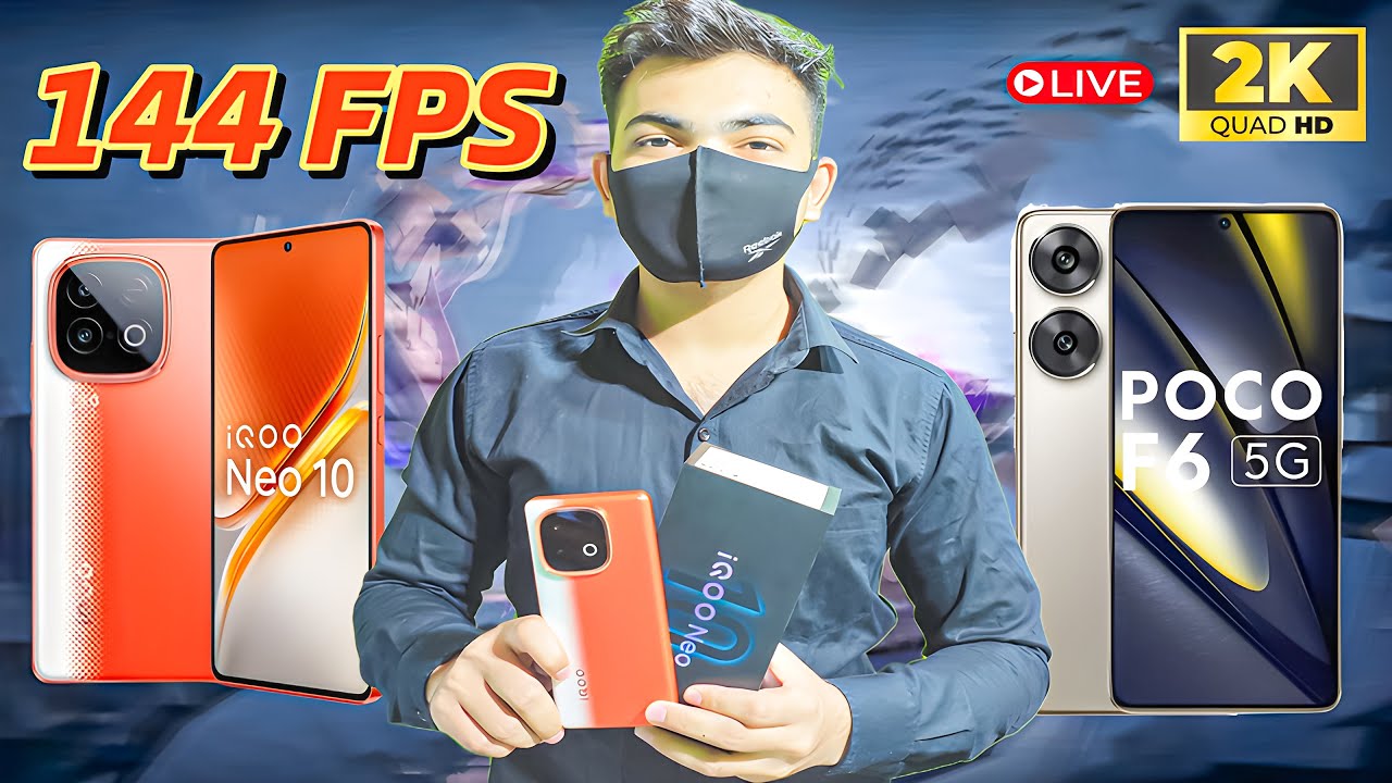 iQOO NEO 10 120 FPS PERFORMANCE TEST | 144 FPS 90 FPS GAMING TEST | PUBG M BGMI LIVE | 2K RODAN